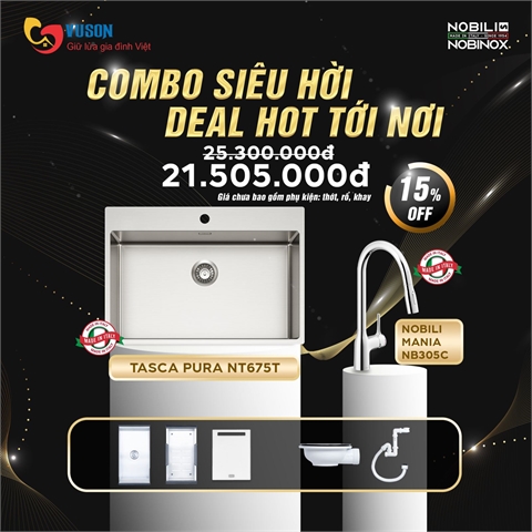 Combo Nobinox Pura-Mania Inox AISI 304 Cao Cấp